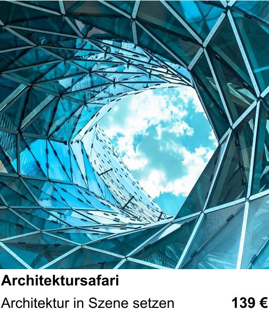 Architektursafari trainieren im Fotokurs in Wiesbaden