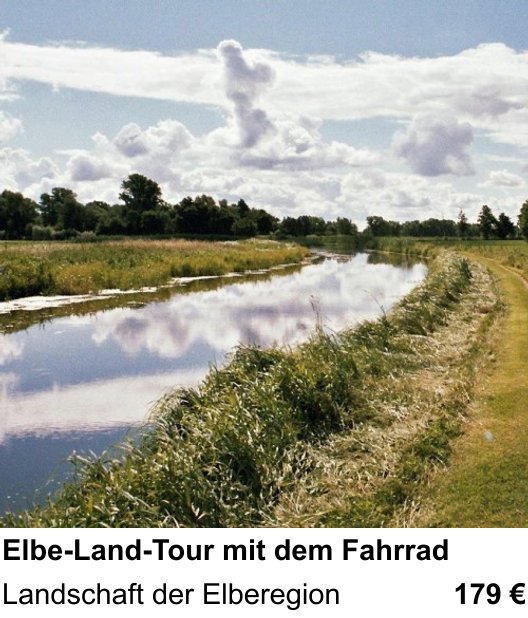 Themenbezogener Fotokurs für Aufnahmen zu Elbe-Land-Tour mit dem Fahrrad: Landschaft der Elberegion
