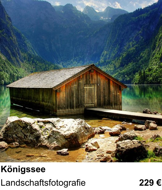 Themenbezogener Fotokurs für Aufnahmen zu Königssee: Landschaftsfotografie