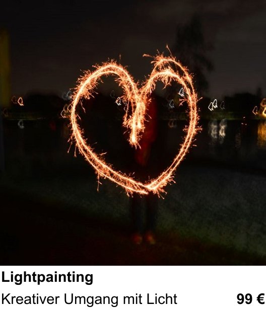 Lightpainting trainieren im Fotokurs in Wiesbaden