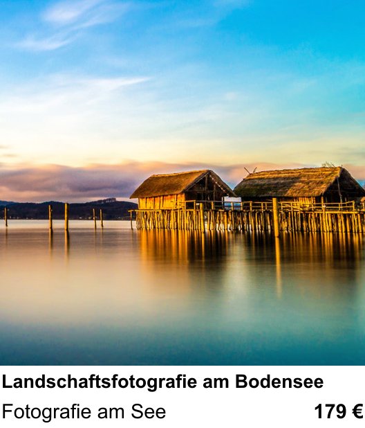 Themenbezogener Fotokurs für Aufnahmen zu Landschaftsfotografie am Bodensee: Fotografie am See