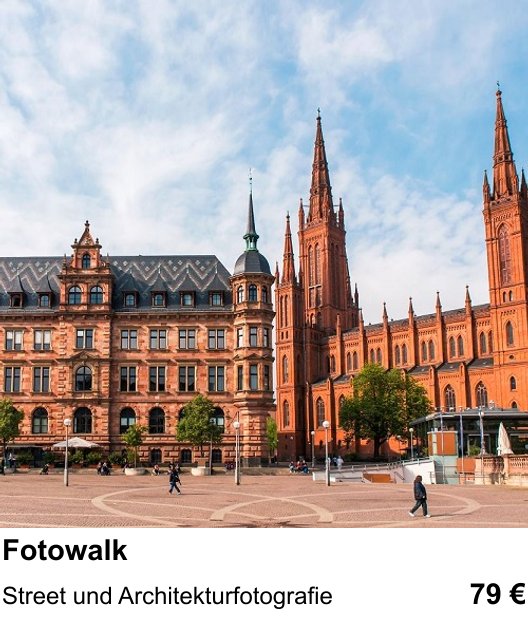 Stadtfotografie mit neuen Perspektiven trainieren im Fotokurs in Wiesbaden
