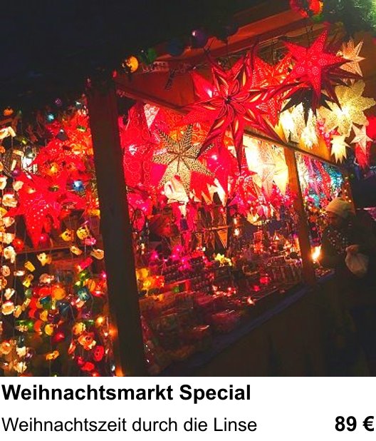 Weihnachtsmarkt Special trainieren im Fotokurs in Wiesbaden